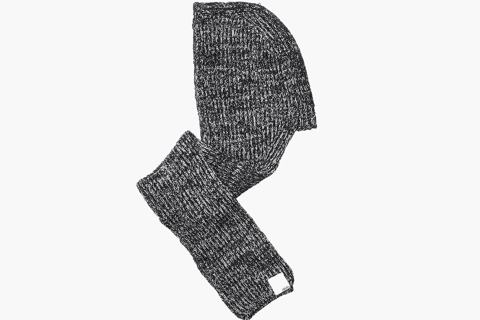 RIB KNIT HOODED MUFFLER(MU001-422)