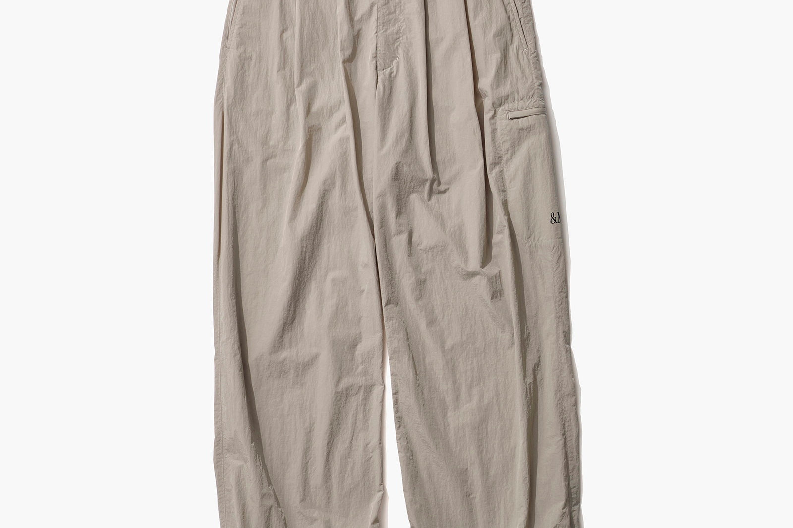 WRINKLE NYLON WIDE PANTS(MU001-202)