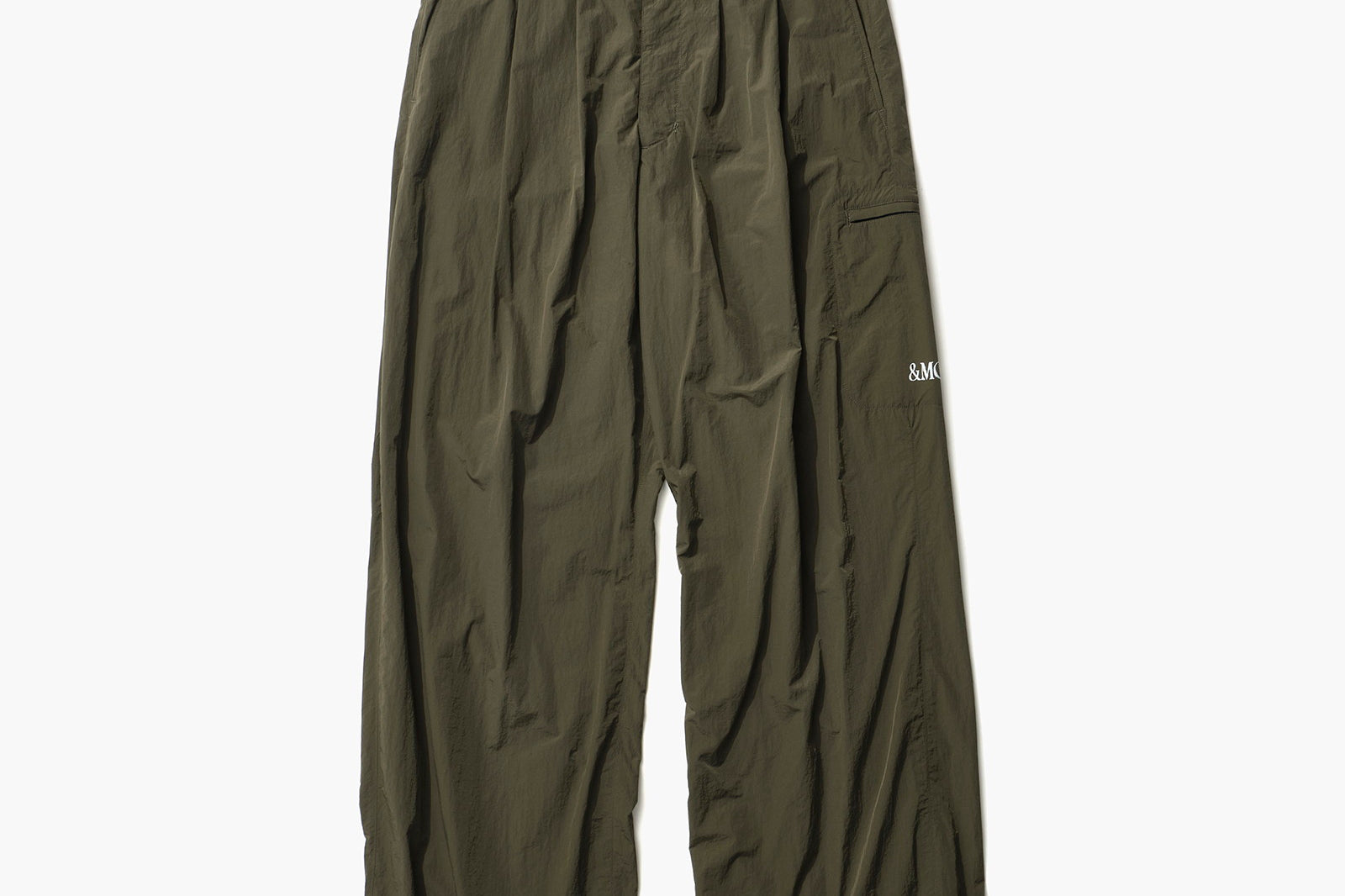 WRINKLE NYLON WIDE PANTS(MU001-202)